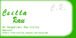 csilla rau business card